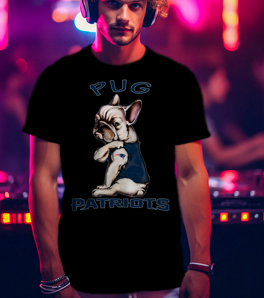 Pug Patriots Nflnep T-Shirt