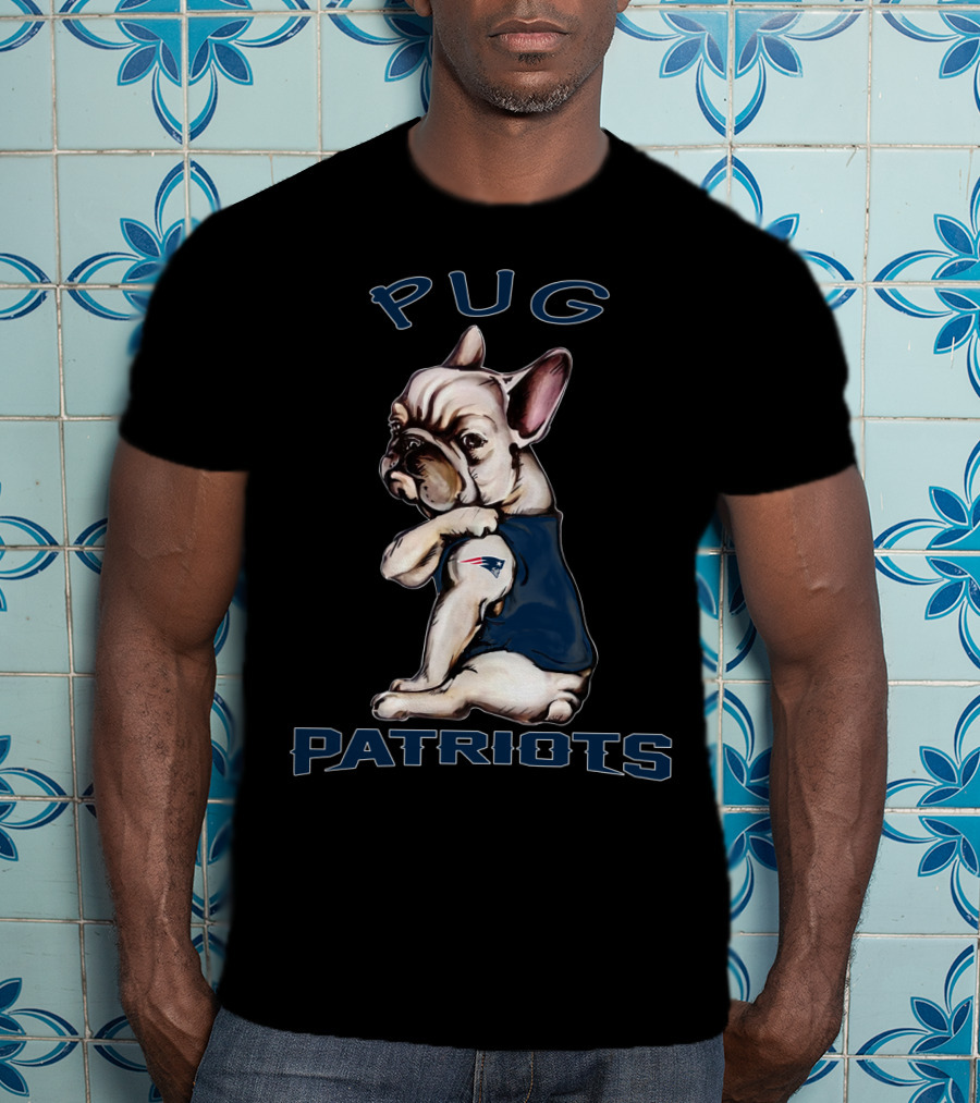 Pug Patriots Nflnep T-Shirt