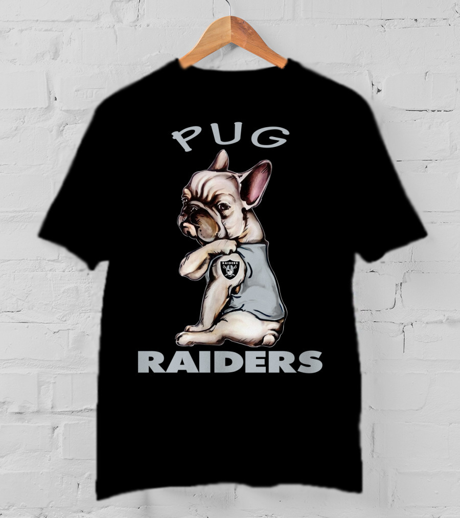 Pug Raiders Nflor Raiders T-Shirt