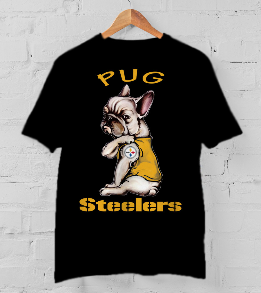 Pug Steelers Nfl Team T-Shirt
