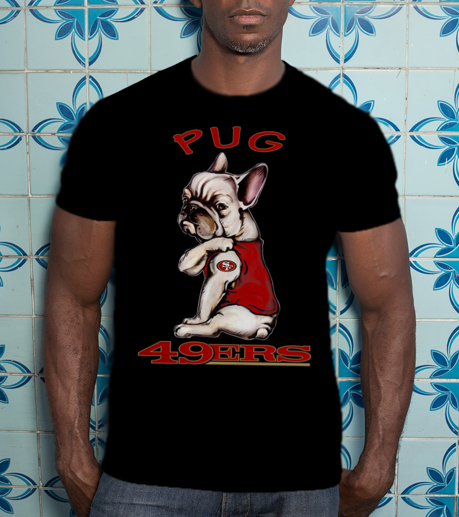 Pug 49ers San Francisco Nfl Dog T-Shirt