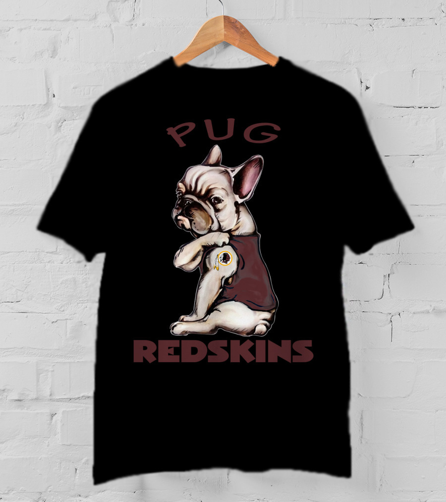 Pug Redskins Nflwr Dh 38 T-Shirt