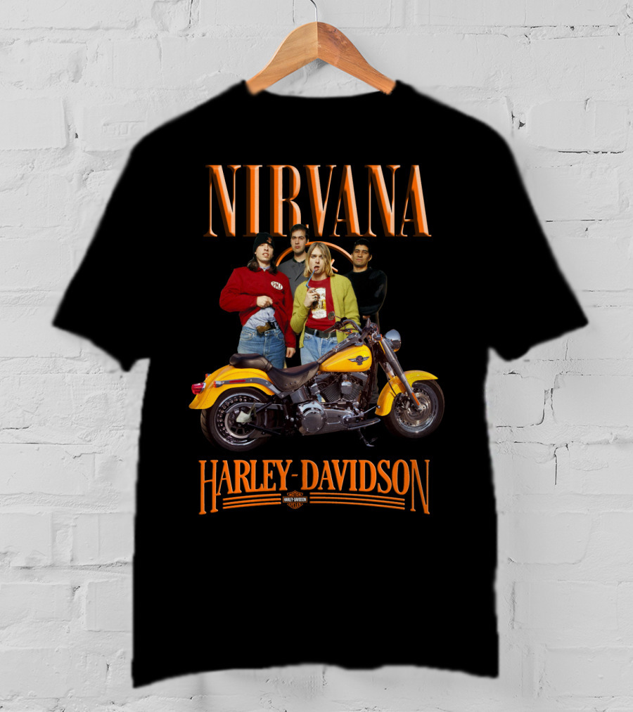 Nirvana Harley Davidson Motorcycle T-Shirt