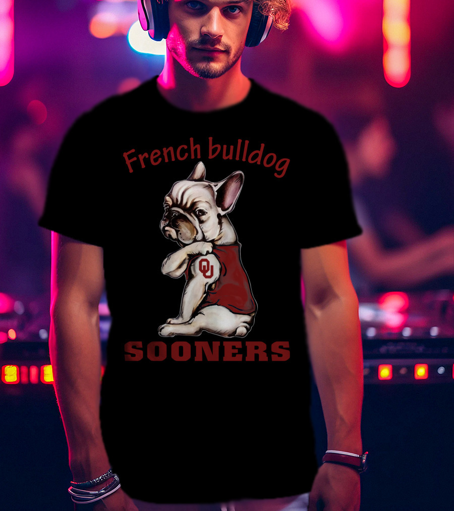 French Bulldog Sooners Ou T-Shirt