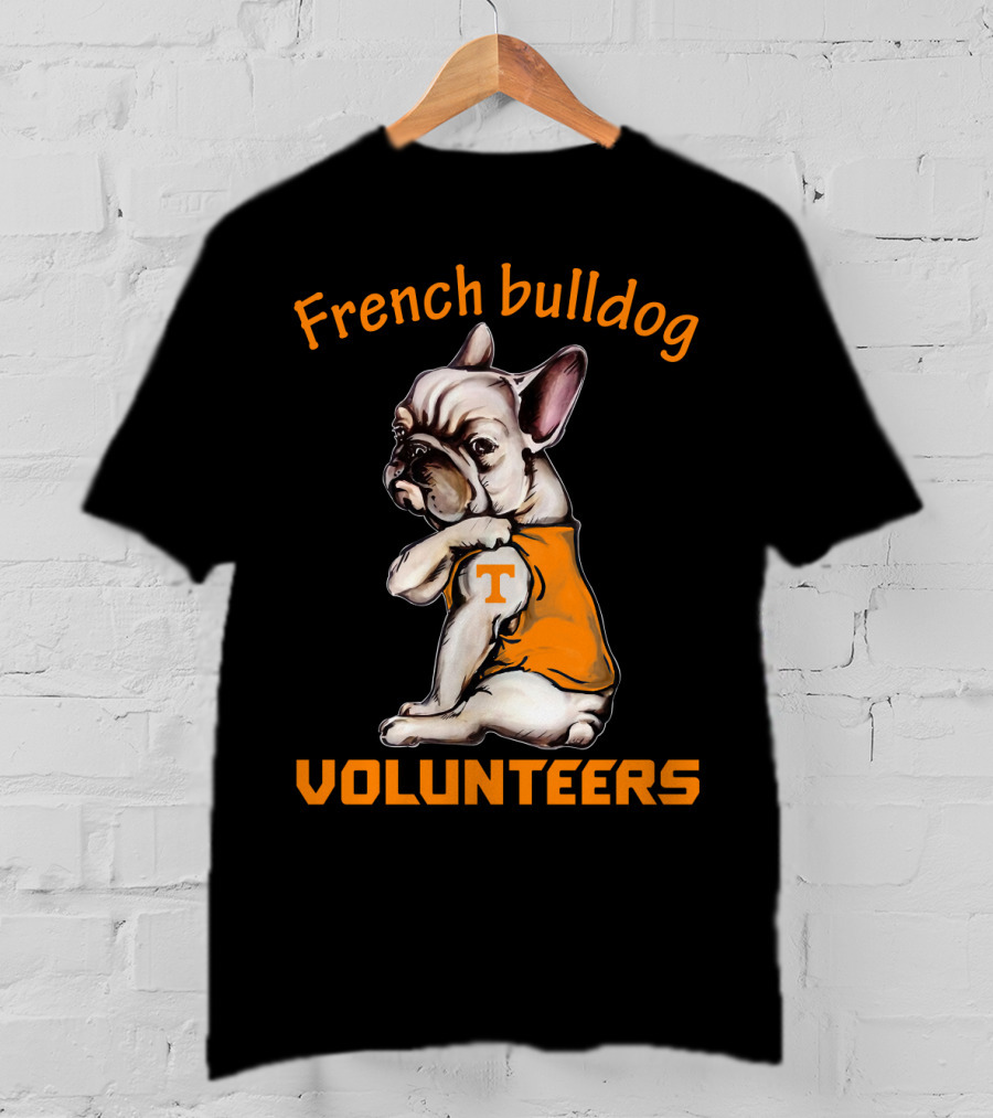 French Bulldog Tennessee Volunteers T-Shirt