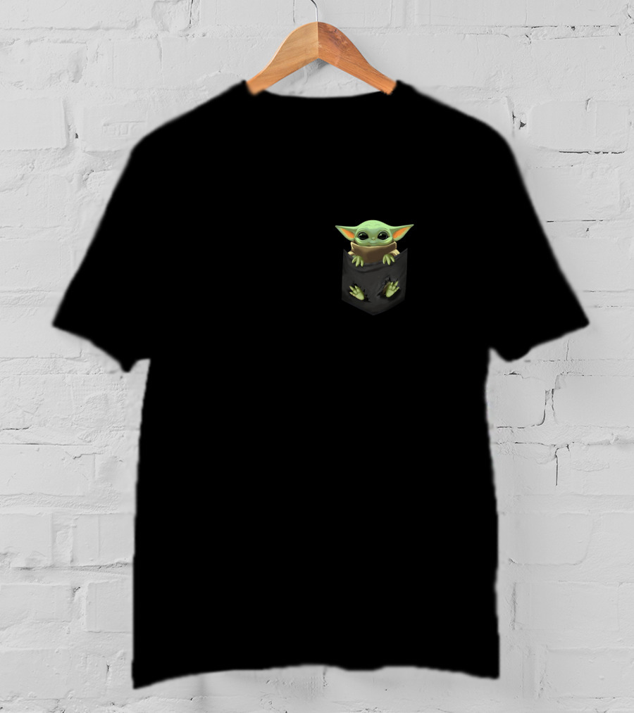 Baby Yoda In Pocket T-Shirt