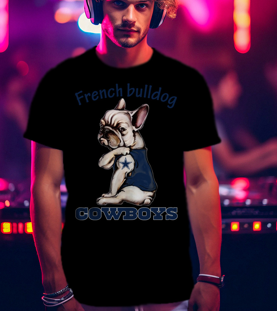 French Bulldog Cowboys 38 Nfldc Fd T-Shirt