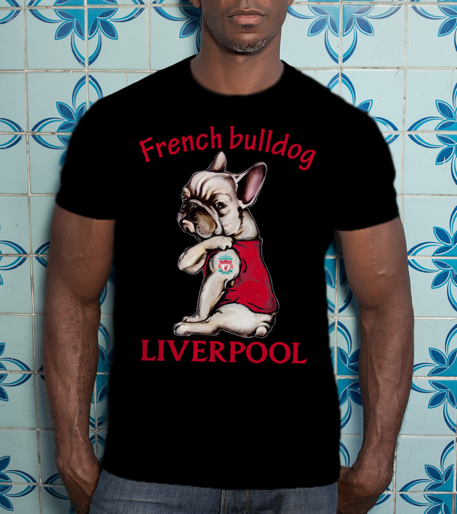 French Bulldog Liverpool Football T-Shirt