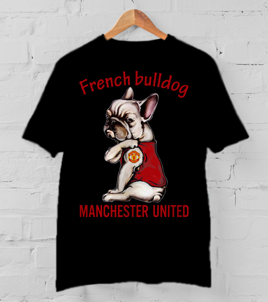 French Bulldog Manchester United T-Shirt