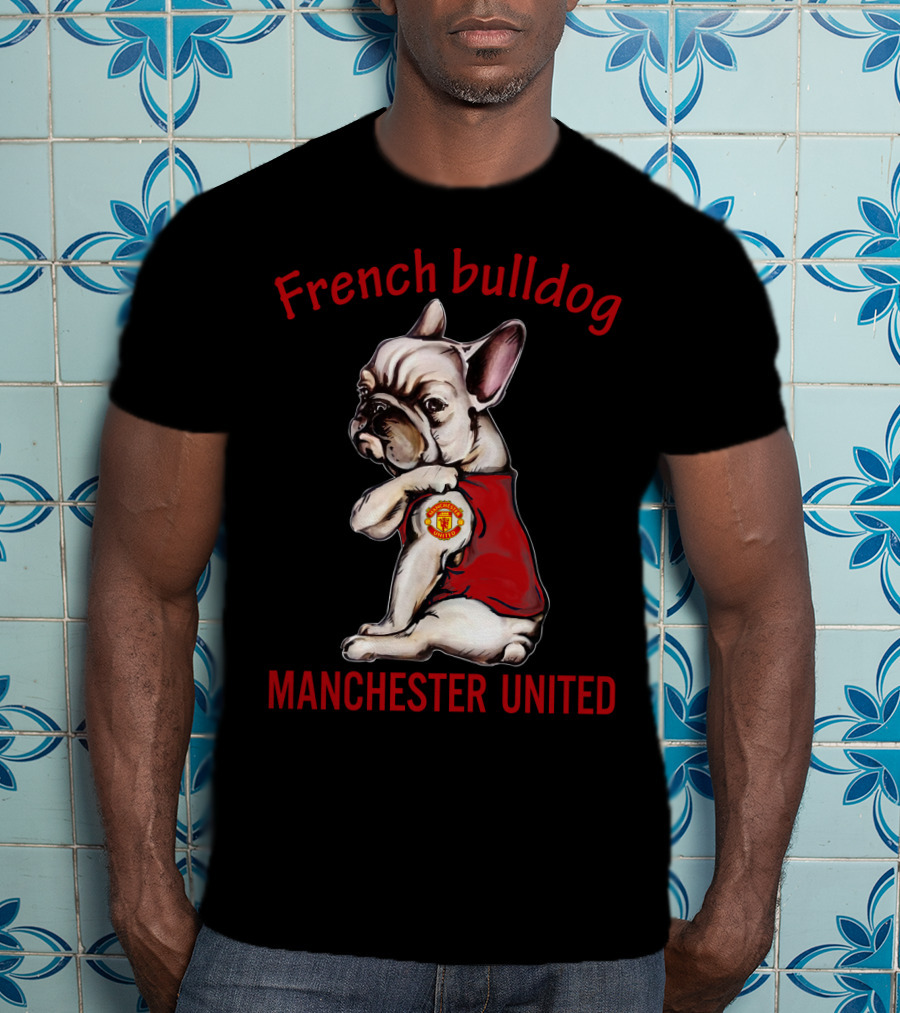 French Bulldog Manchester United T-Shirt