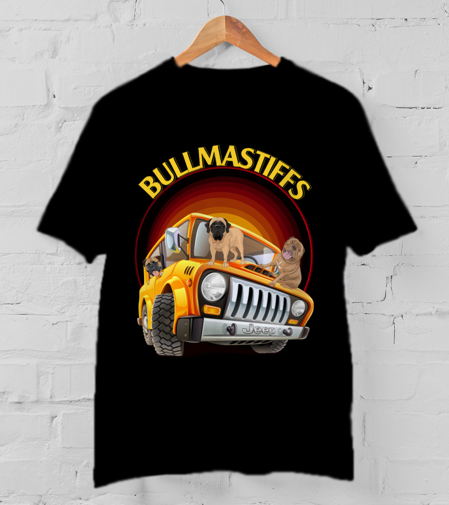 Bullmastiffs Jeep T-Shirt