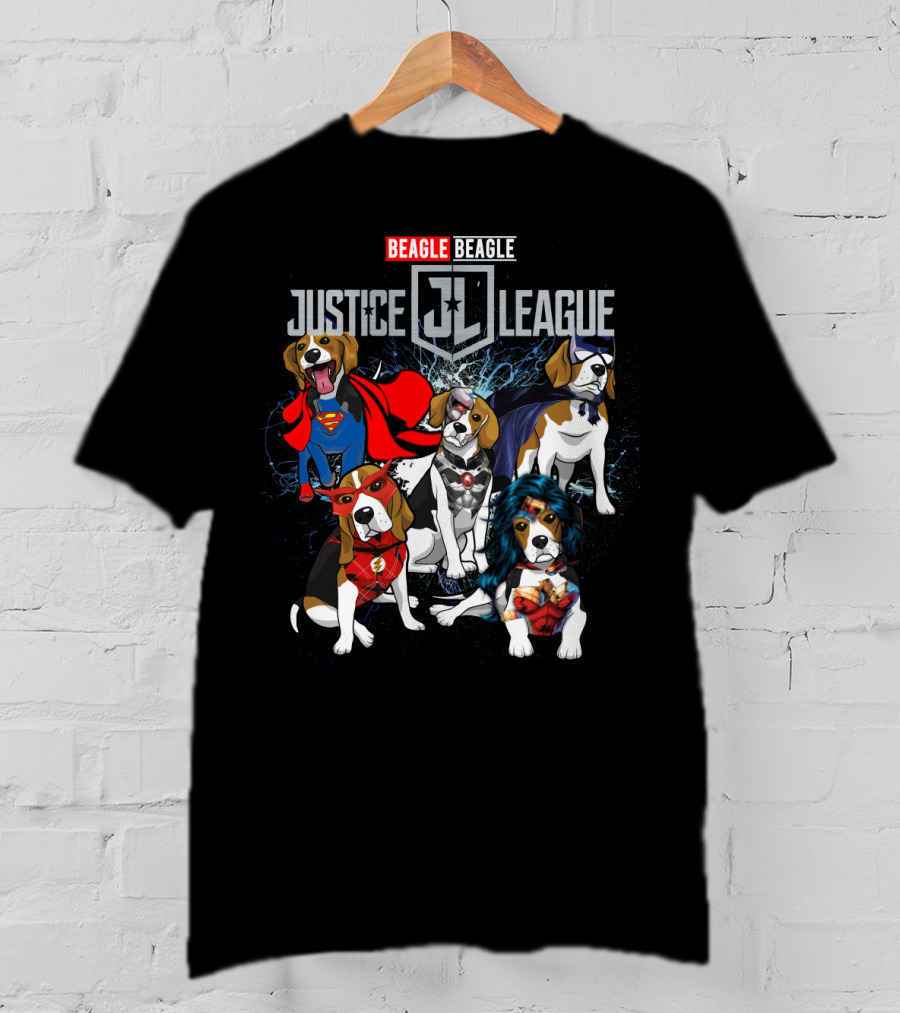 Beagle Justice League Jl 55 Comic Heroes T-Shirt