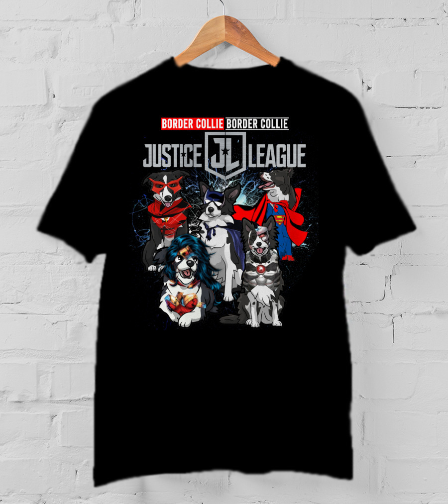 Border Collie Justice League Dh 55 Jl T-Shirt