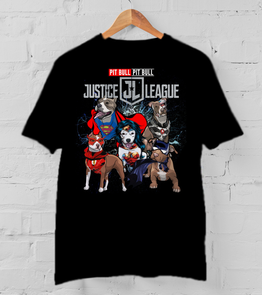 Pit Bull Justice League Superheroes DH 55 T-Shirt