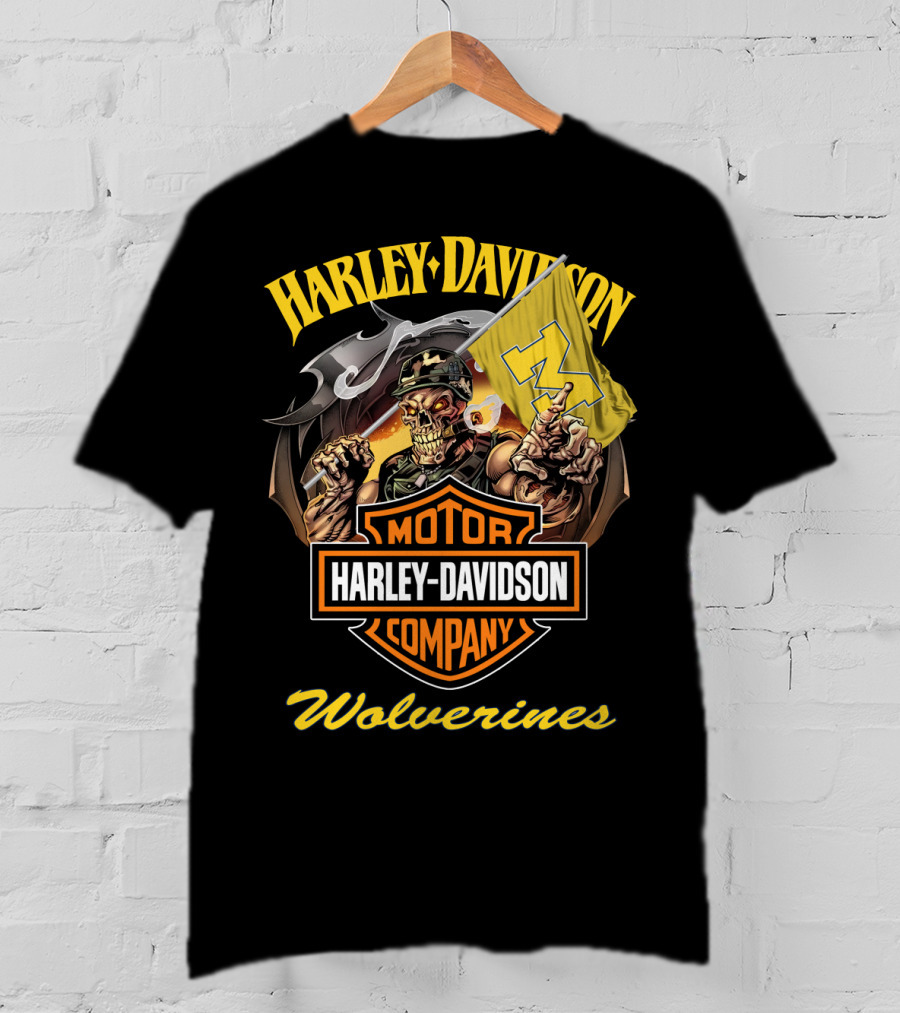 Harley Davidson Motor Company Wolverines T-Shirt