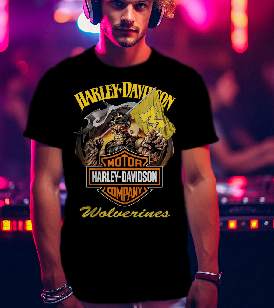 Harley Davidson Motor Company Wolverines T-Shirt