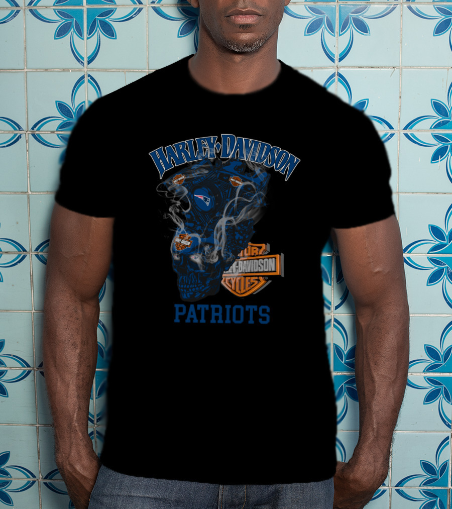 Harley Davidson New England Patriots T-Shirt