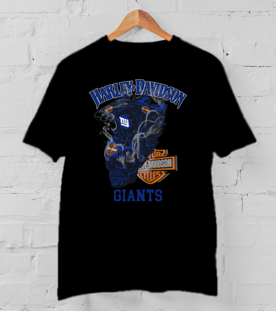 Harley Davidson New York Giants 70 Hd T-Shirt