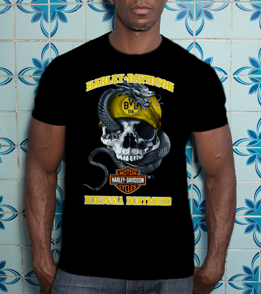 Harley Davidson Motor Cycles Bvb 09 Borussia Dortmund T-Shirt