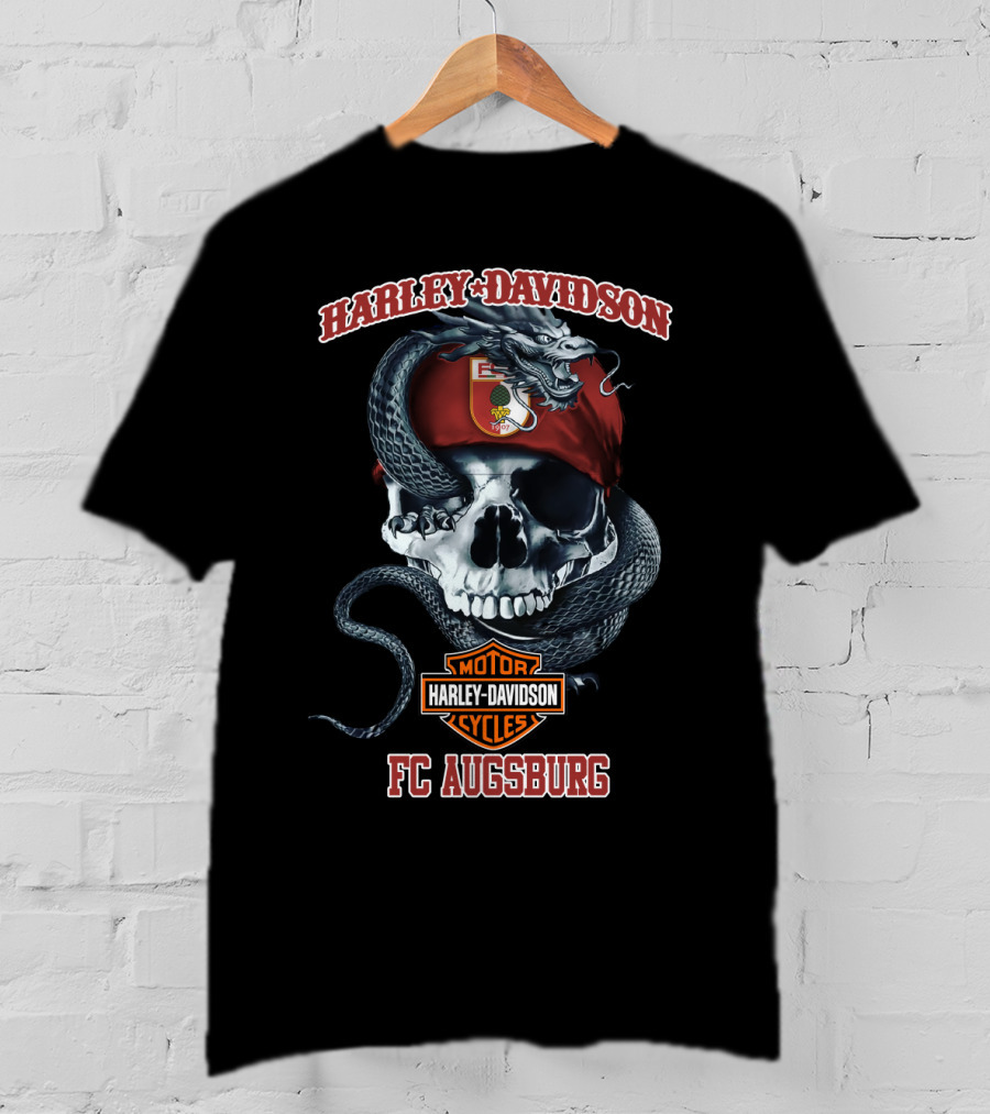 Harley Davidson Fc Augsburg Skull Snake T-Shirt