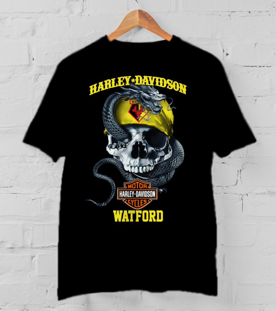Harley Davidson Watford Skull And Snake T-Shirt
