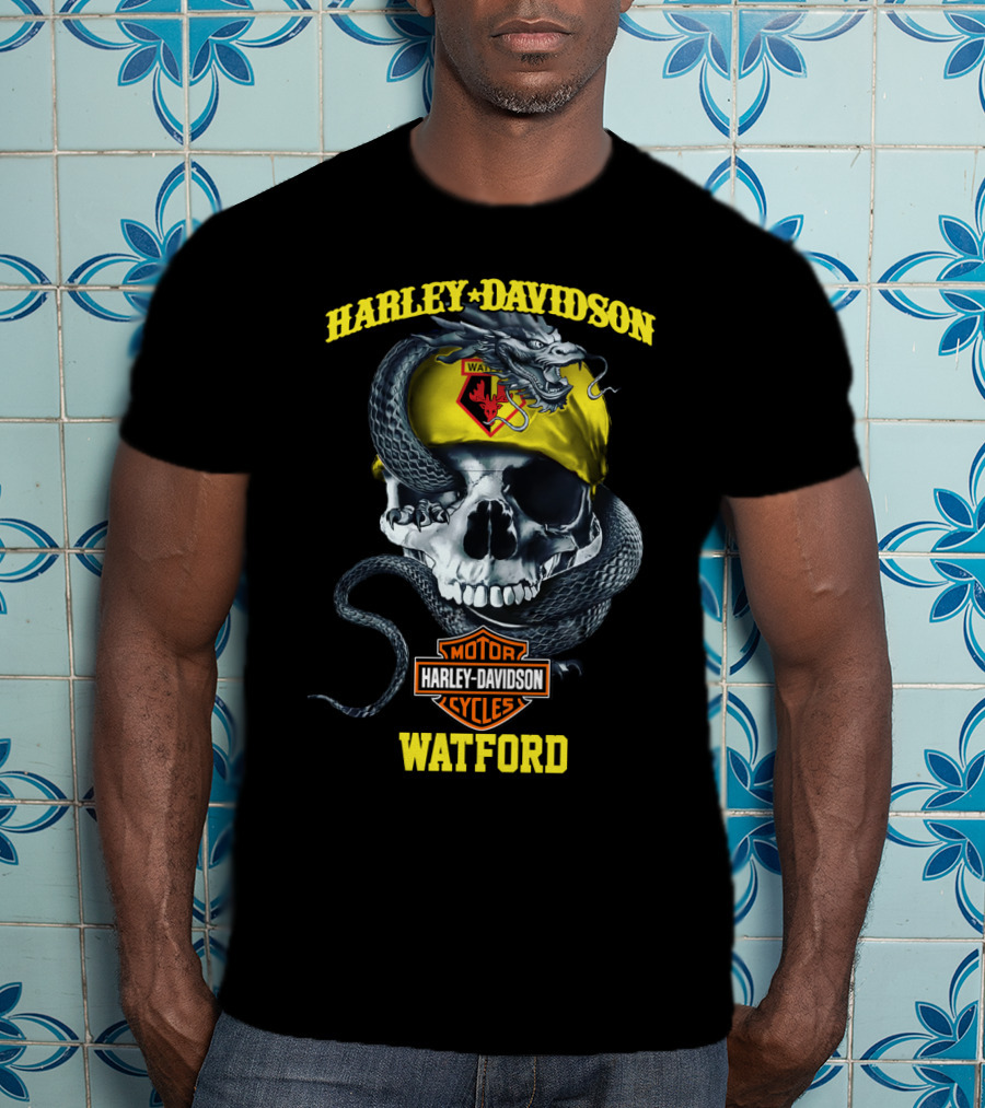 Harley Davidson Watford Skull And Snake T-Shirt