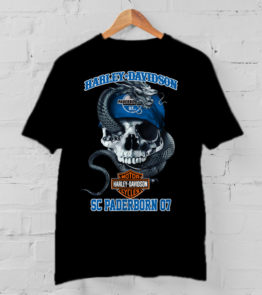 Harley Davidson Sc Paderborn 07 Snake Skull T-Shirt