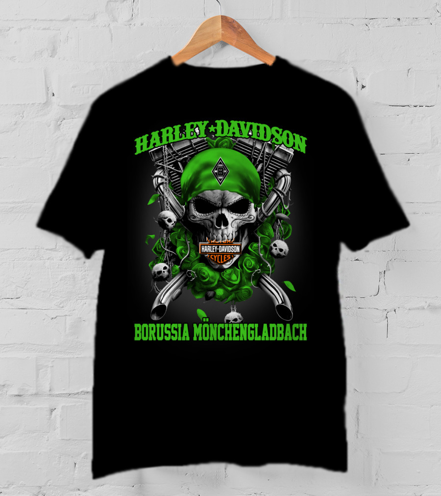 Harley Davidson Borussia Mönchengladbach Skull T-Shirt