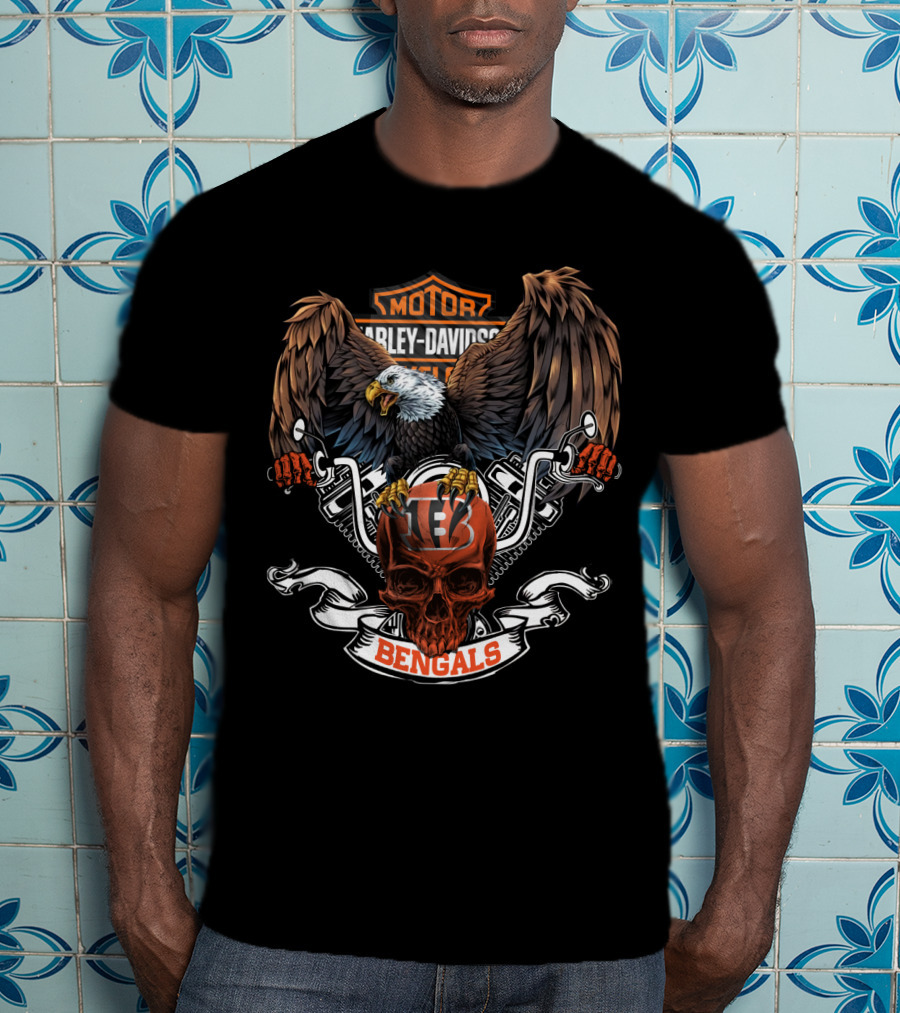 Harley Davidson Bengals Nfl Cincinnati T-Shirt