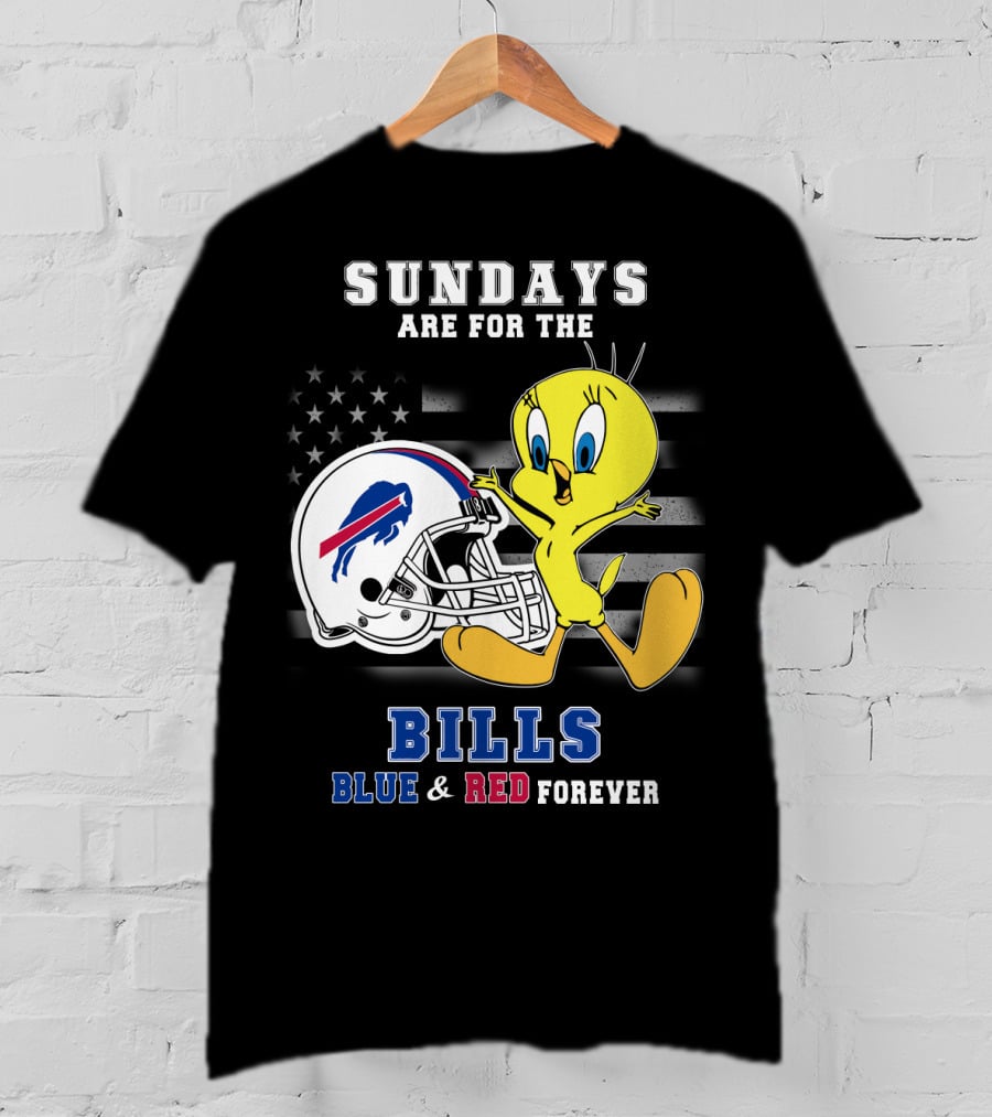 Sundays Are For The Bills Blue & Red Forever T-Shirt