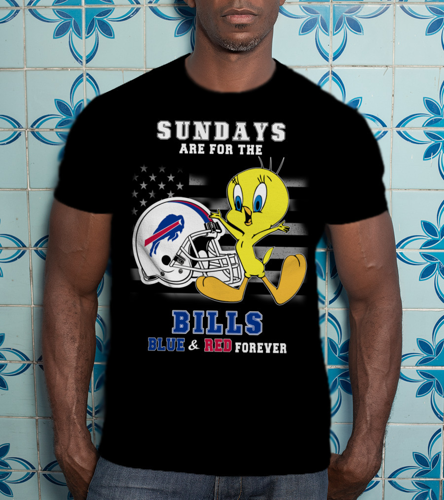 Sundays Are For The Bills Blue & Red Forever T-Shirt
