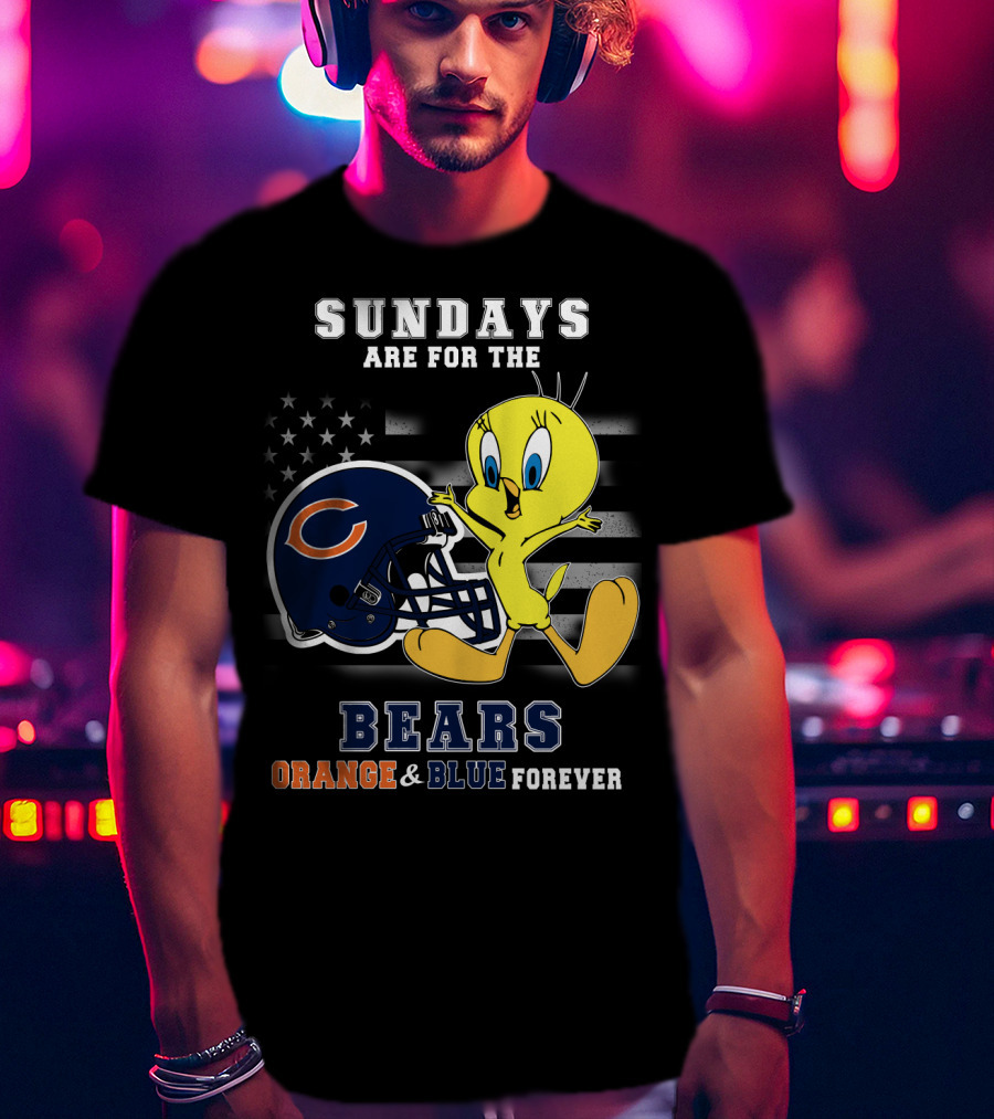 Sundays Are For The Bears Orange & Blue Forever T-Shirt
