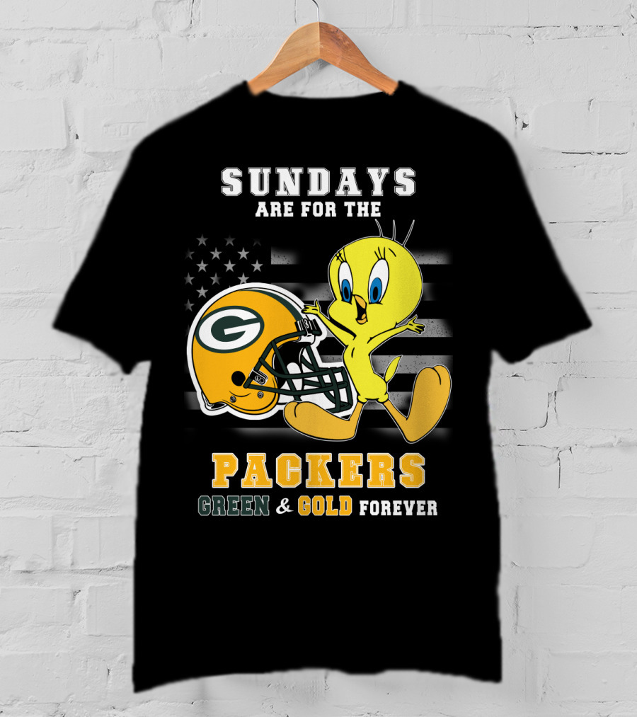 Sundays Are For The Packers Green & Gold Forever T-Shirt