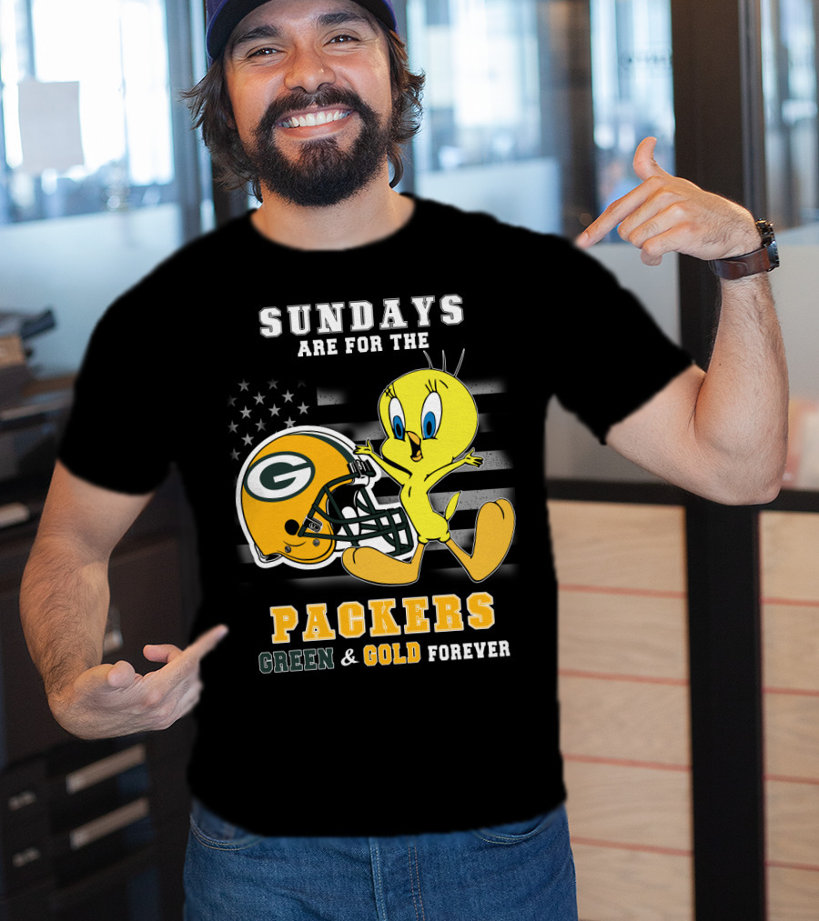 Sundays Are For The Packers Green & Gold Forever T-Shirt