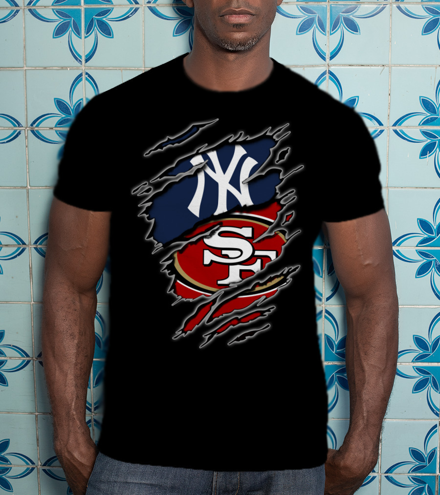 New York Yankees San Francisco 49ers Fan Fusion T-Shirt