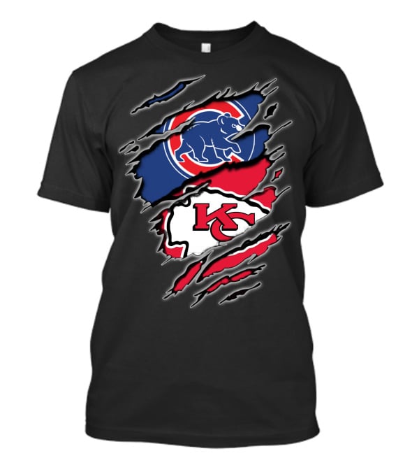 Chicago Cubs Kansas City Chiefs Fan T-Shirt