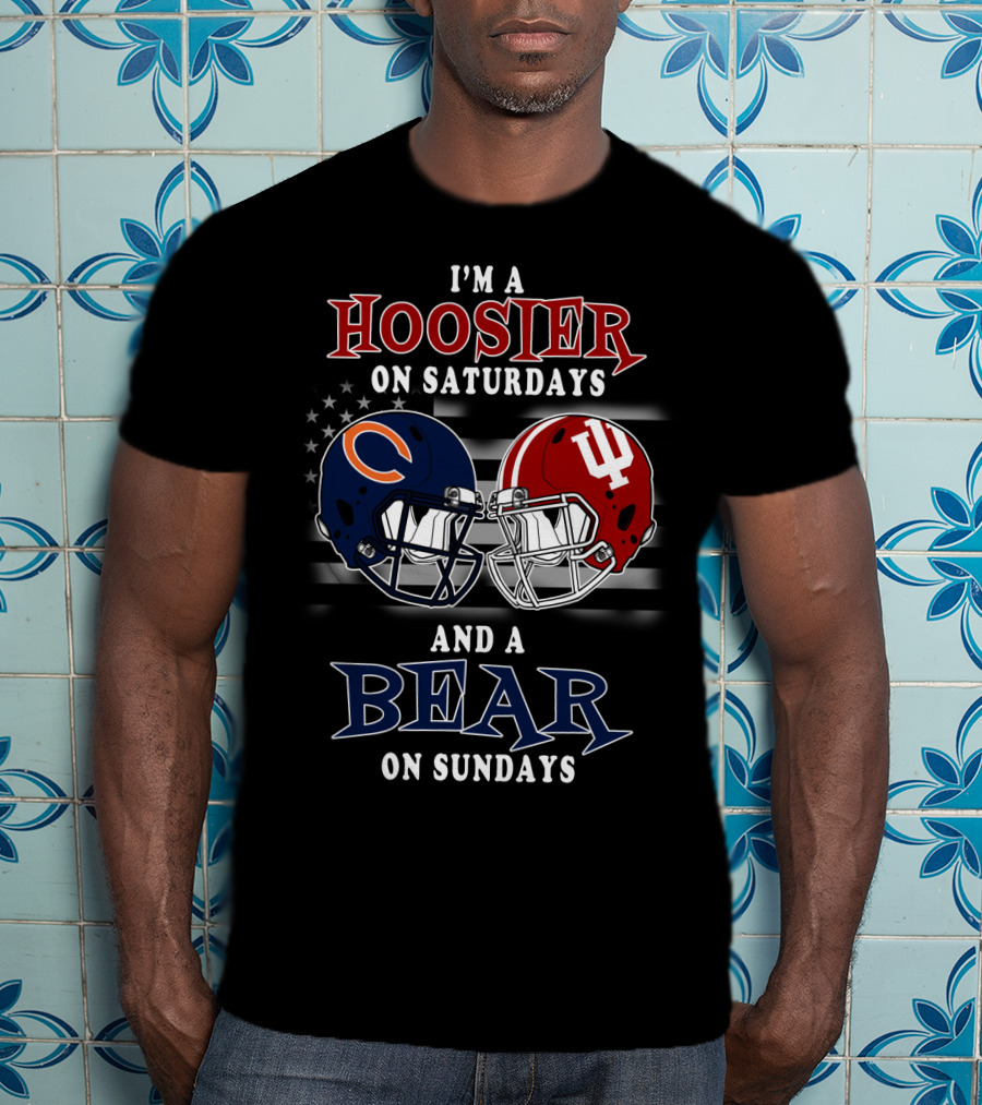 I'm A Hoosier On Saturdays And A Bear On Sundays T-Shirt