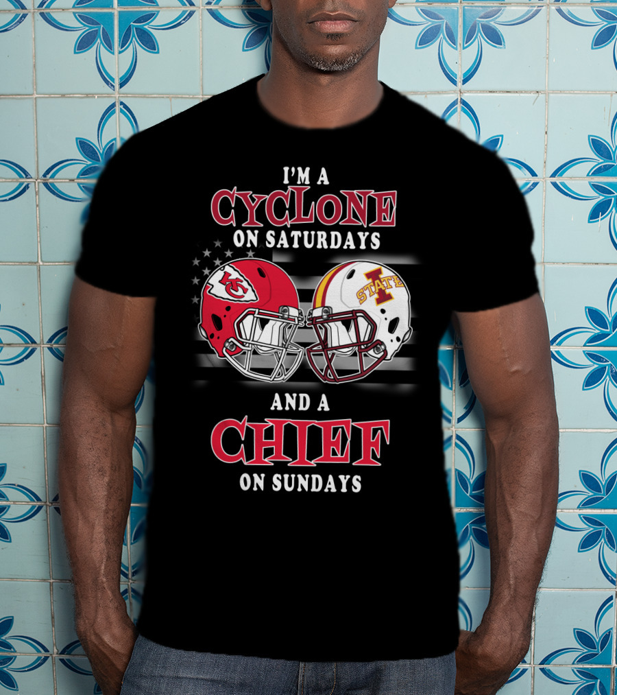 I'm A Cyclone On Saturdays And A Chief On Sundays T-Shirt