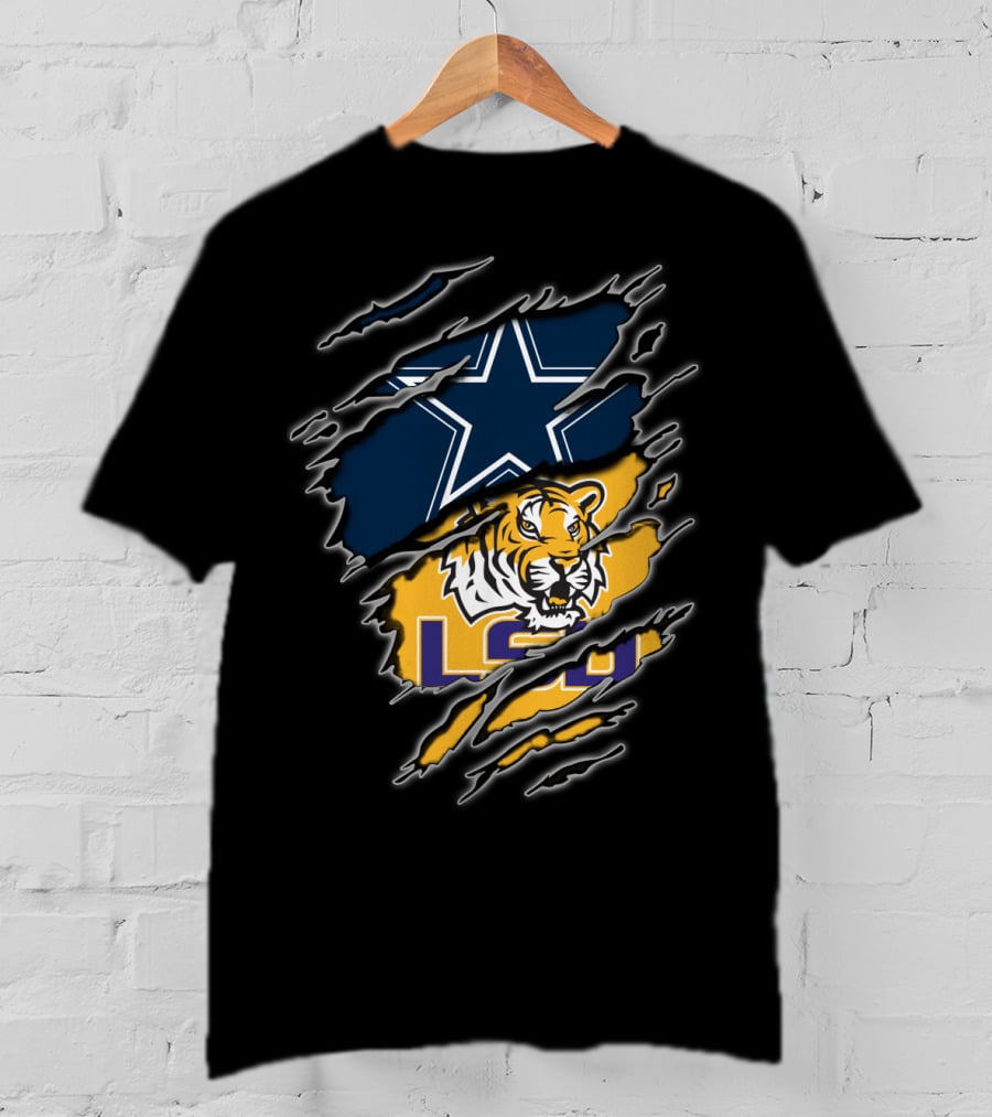 Dallas Cowboys Lsu Tigers T-Shirt