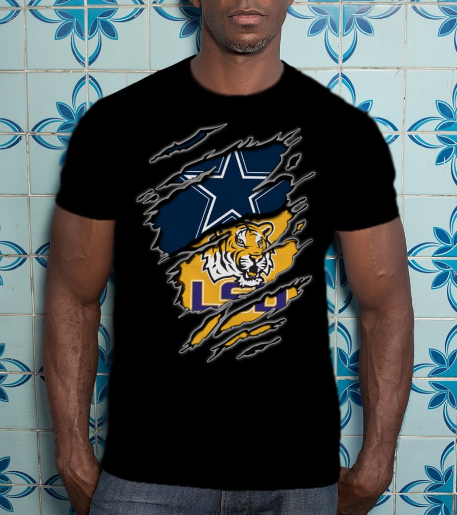 Dallas Cowboys Lsu Tigers T-Shirt