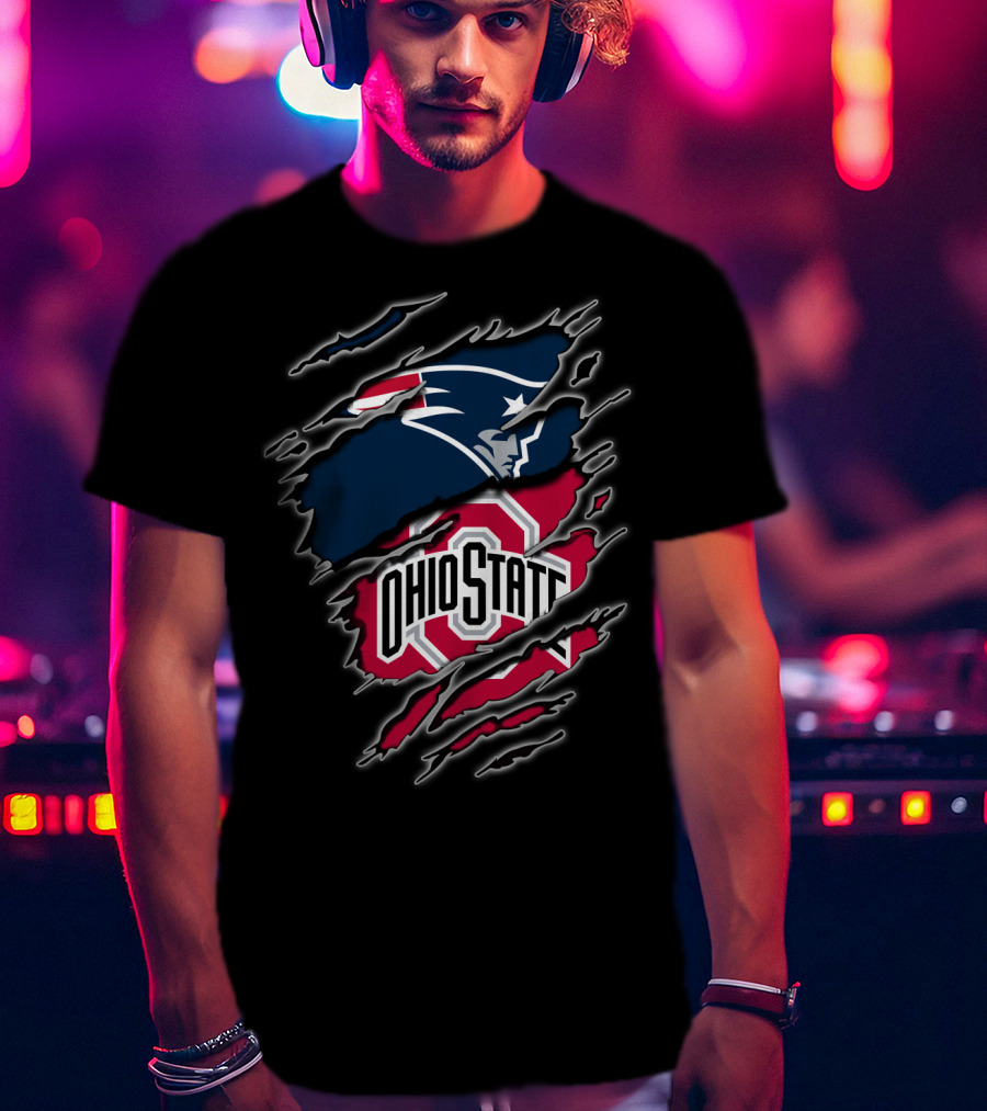 New England Patriots Ohio State Buckeyes For Fans T-Shirt