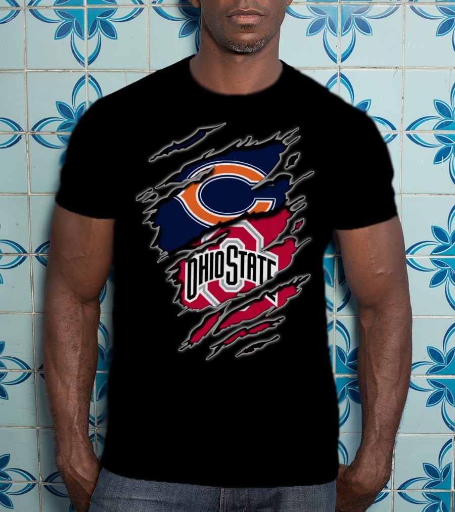 Chicago Bears Ohio State Fans Combination T-Shirt