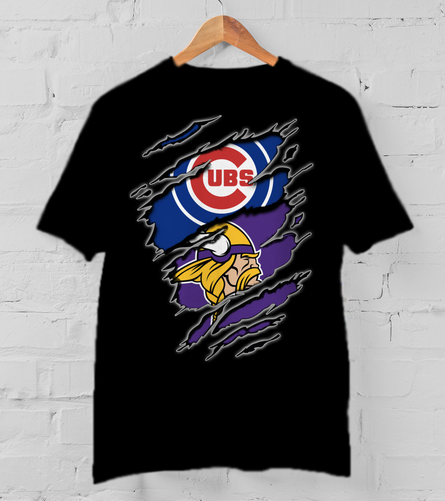 Cubs Vikings Crossover Fan T-Shirt