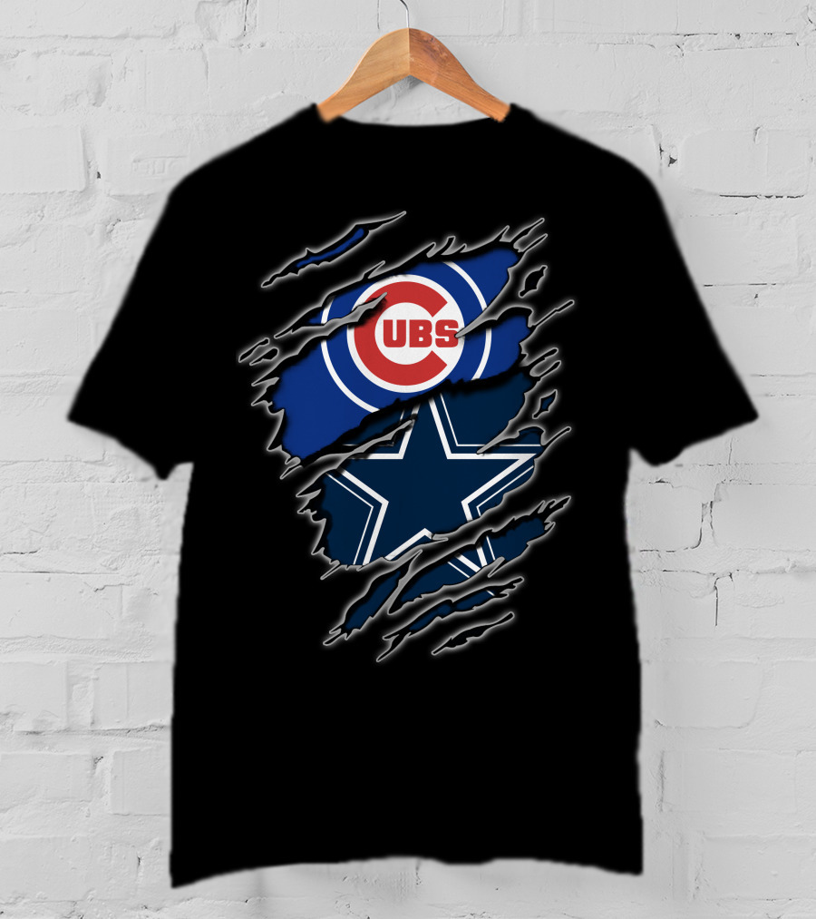 Cubs Cowboys Fans Iconic Rip T-Shirt
