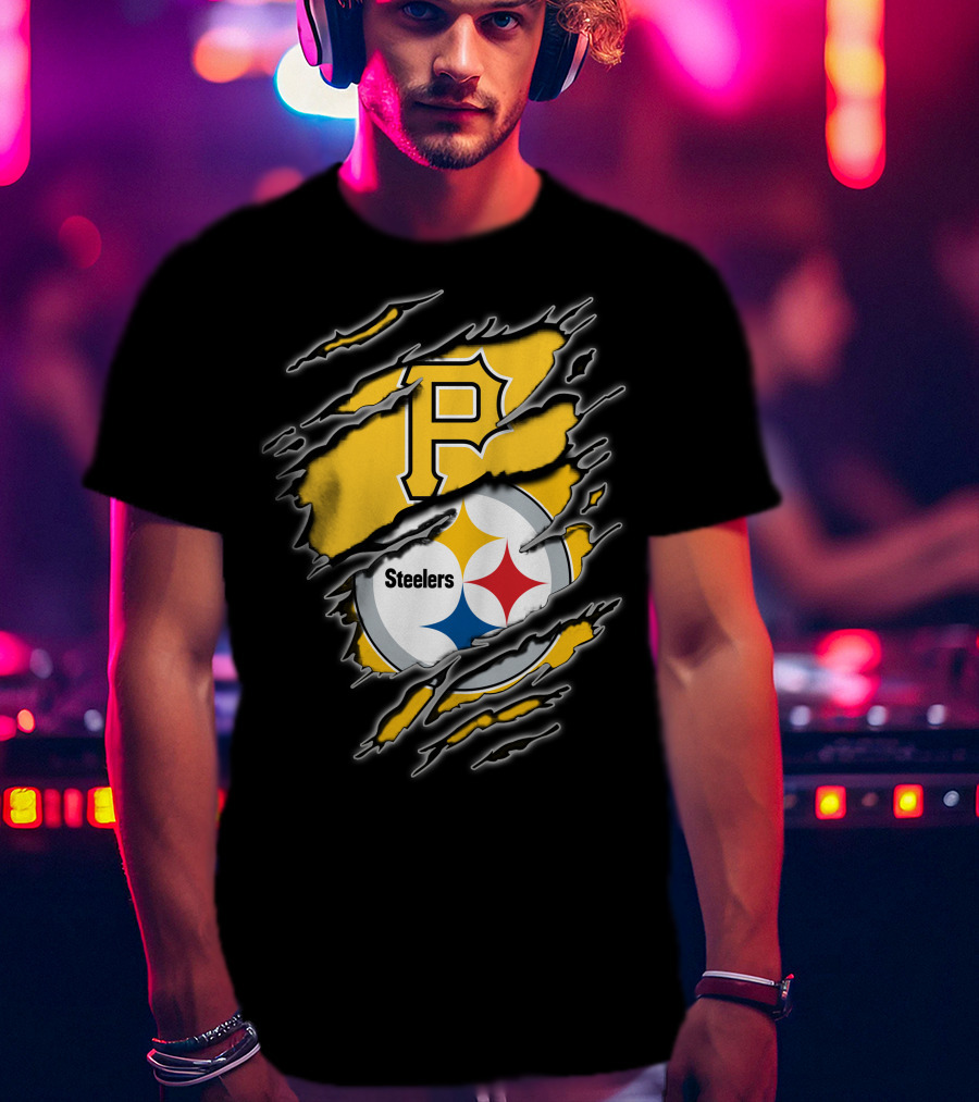 Pittsburgh Pirates Steelers Fan Crossover T-Shirt