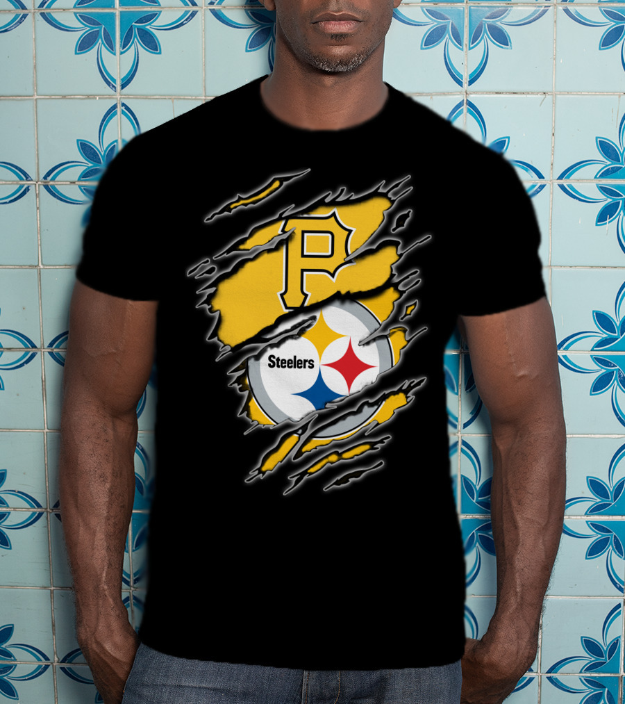 Pittsburgh Pirates Steelers Fan Crossover T-Shirt