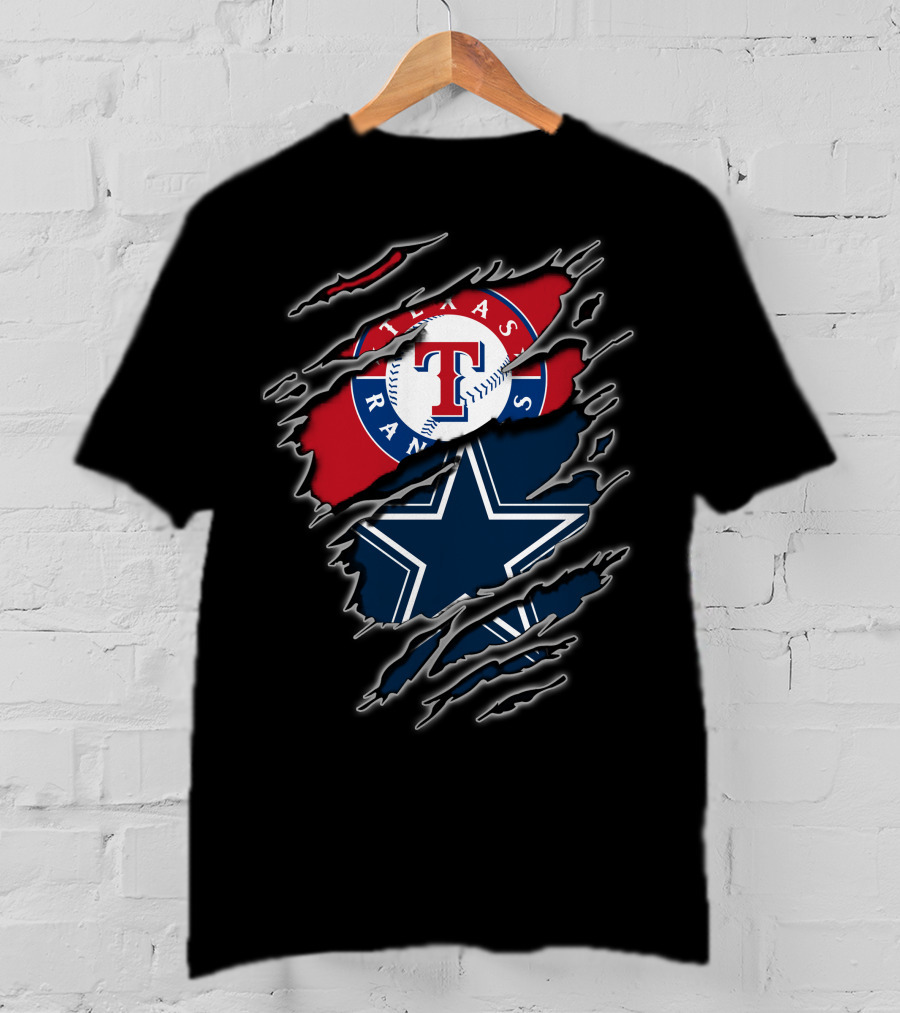 Texas Rangers Cowboys Fan Combo For Enthusiasts T-Shirt