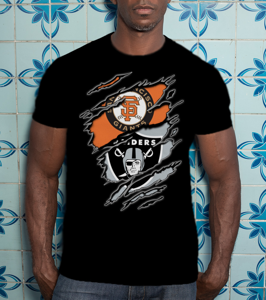 San Francisco Giants And Raiders Fans Collaboration T-Shirt