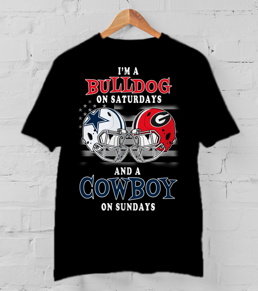 I'm A Bulldog On Saturdays And A Cowboy On Sundays T-Shirt