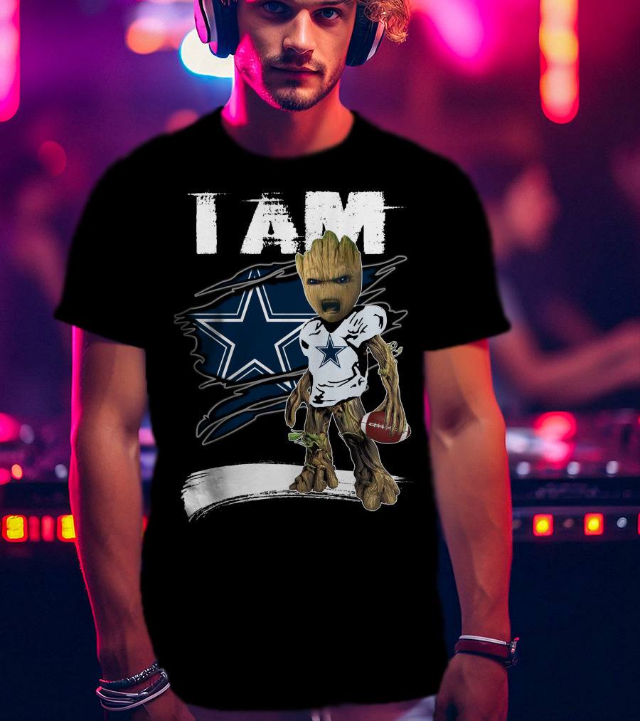 I Am Cowboys Star Fan Graphic Mashup T-Shirt